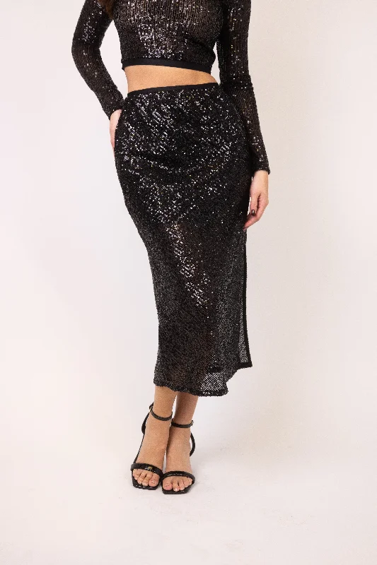 Sequin Bias Skirt