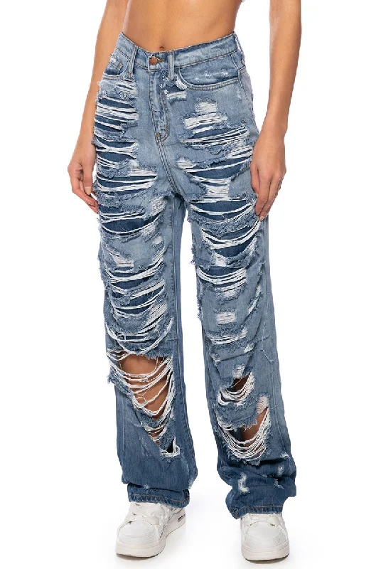 NOTHING LIKE ME DISTRESSED OMBRE JEANS