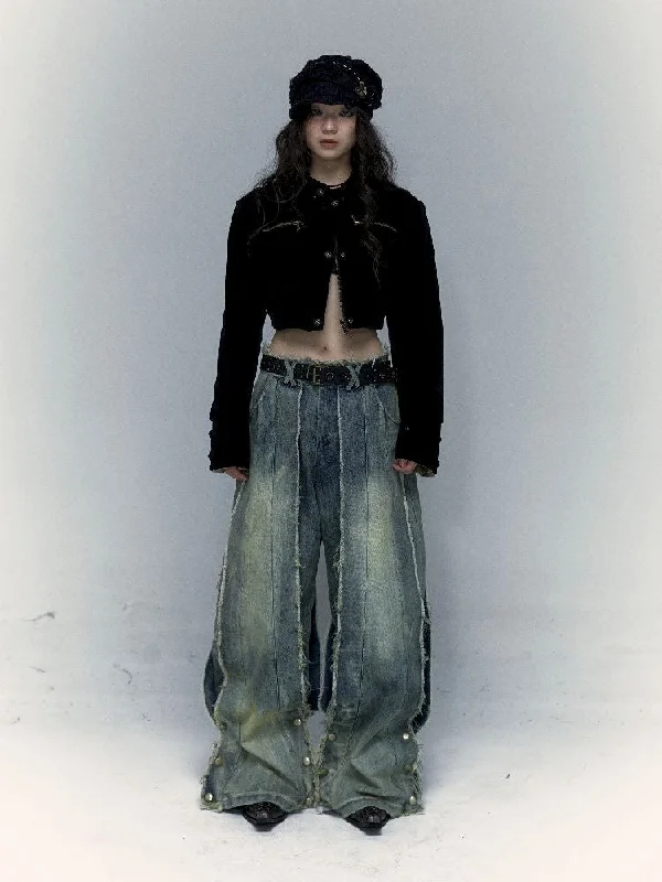 Heavy Duty Loose Wide Leg Jeans【s0000005013】