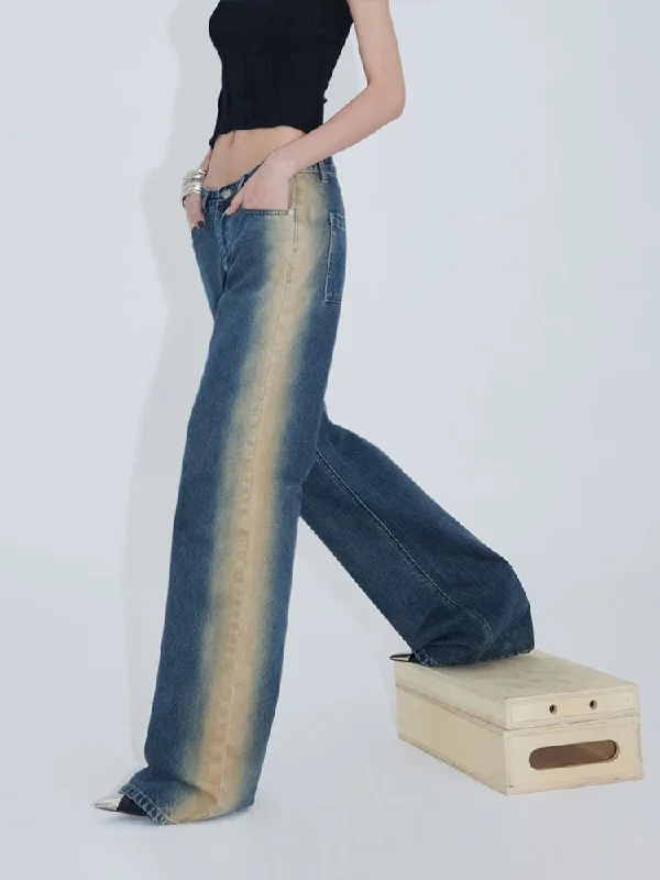 Mud Blue Old Loose Skinny Jeans【s0000007345】