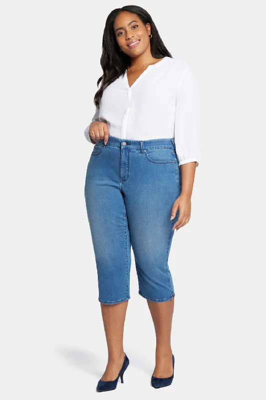 Waist-Match™ Slim Straight Crop Jeans In Plus Size - Contented