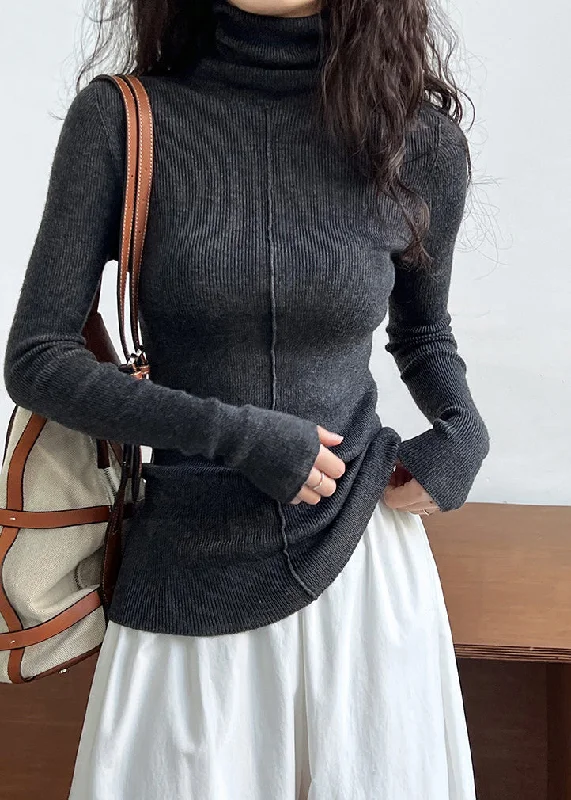 Grey Patchwork Cotton Knit Knitted Sweaters Tops Long Sleeve Slim Fit Regular Fit Oversized Grey Patchwork Cotton Knit Knitted Sweaters Tops Long Sleeve Slim Fit Regular Fit Oversized