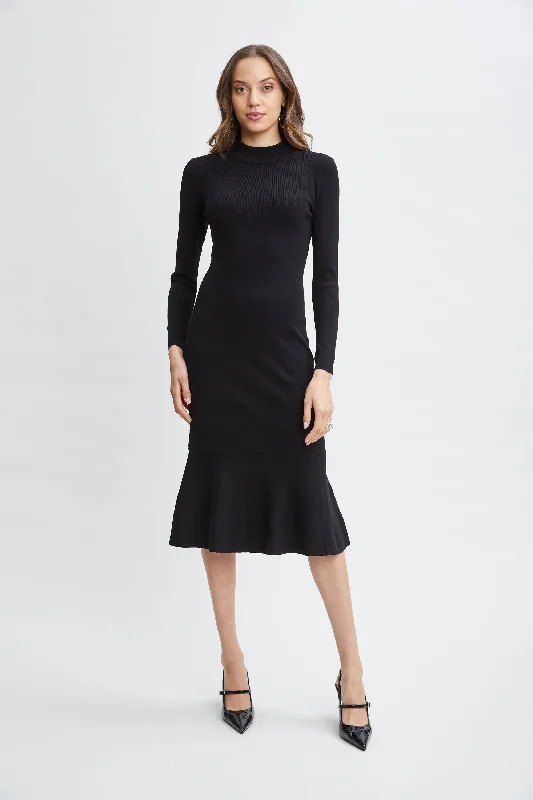 T-Tahari Flare Sweater Dress