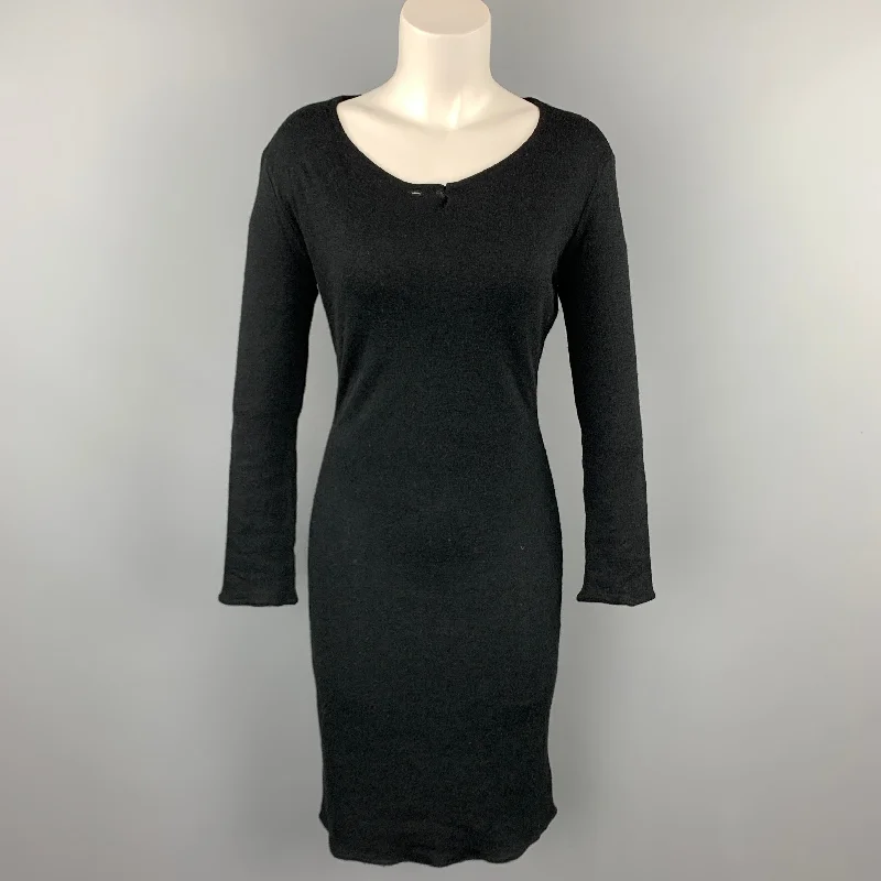 MAISON MARTIN MARGIELA Size S Black Viscose / Wool Sweater Dress