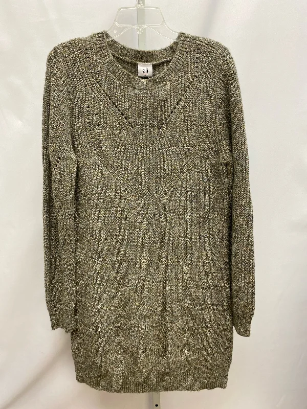 Size Medium Cabi Brown Multi Sweater Dress