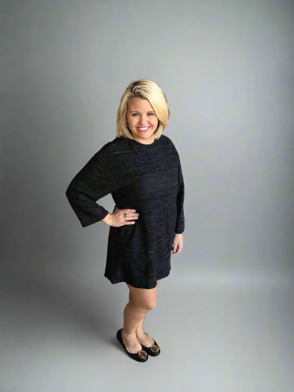 Charcoal Black Sweater Dress