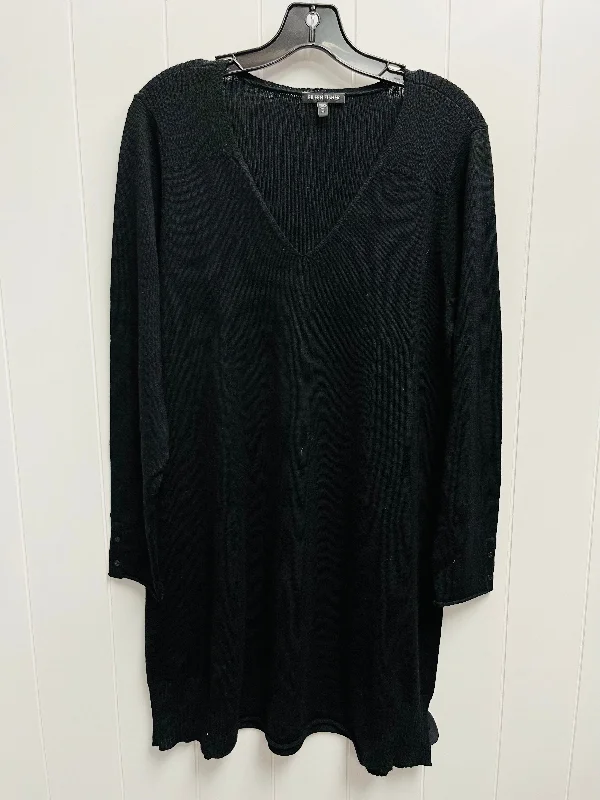 Dress Sweater By Eileen Fisher In Black, Size: M