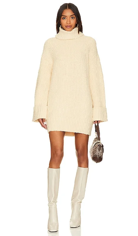 Lovers and Friends Braewyn Sweater Dress in Cream