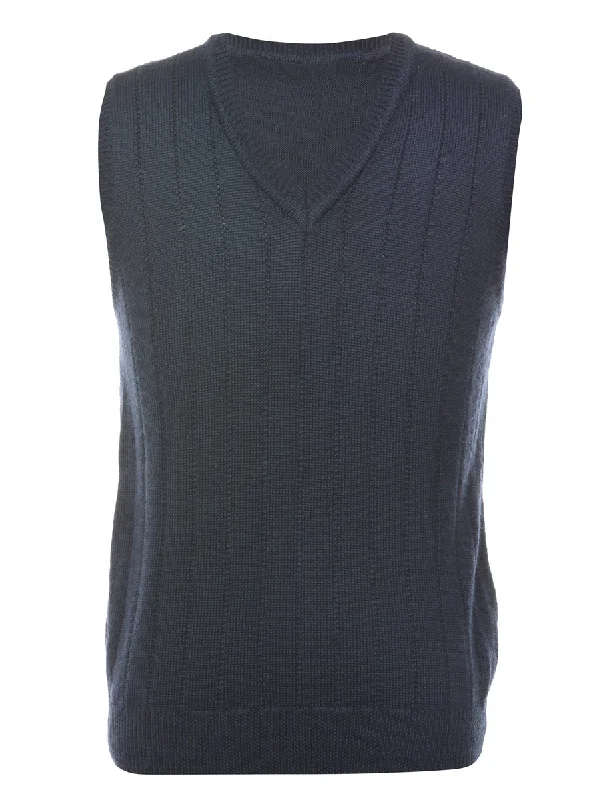 Navy Sweater Vest - M