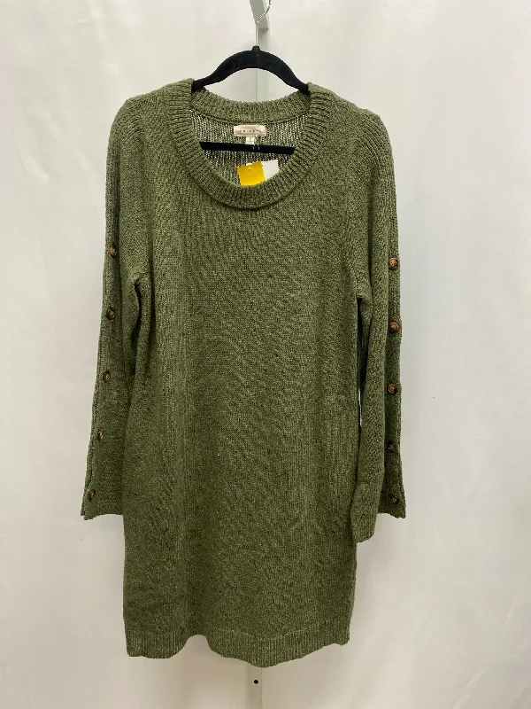 Promesa Size Medium Green Heather Sweater Dress